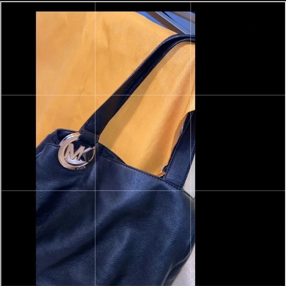 Michael kors Fulton black leather handbag Sz M - Picture 7 of 7